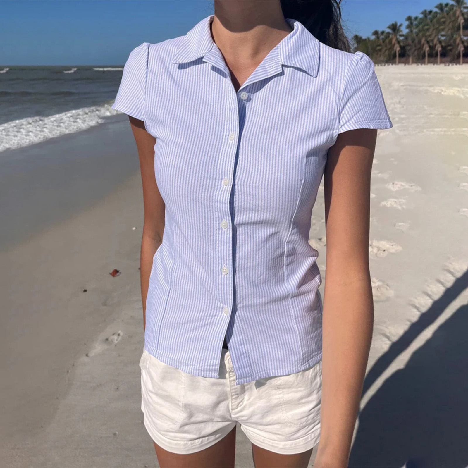 Winter Clothing Vintage - Women's Summer Casual Slim Fit Shirt