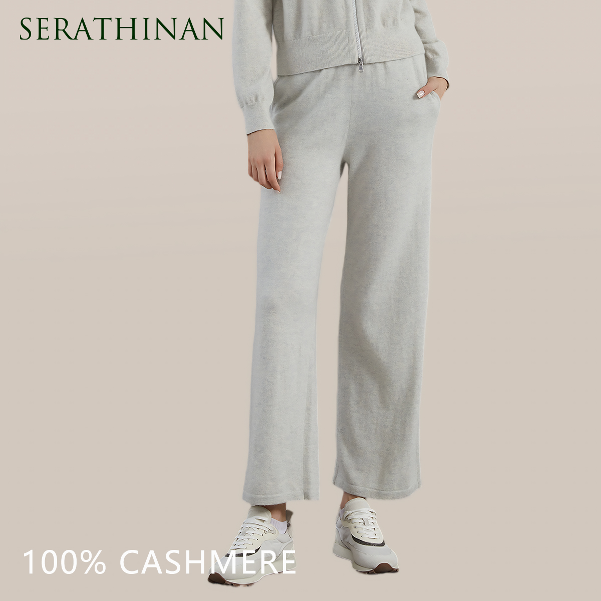Quality Winter Clothing Brand - BC818 100% cashmere women's trousers high