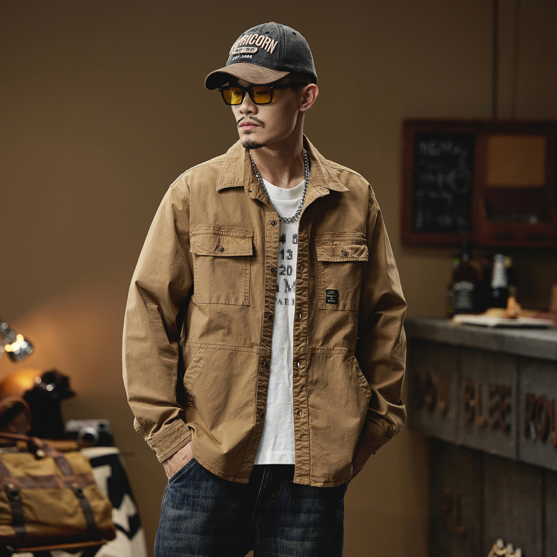 Cargo Shirt For Men Long Sleev - Quality Winter Clothing Brand ulasan dan harga
