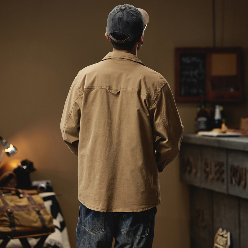Cargo Shirt For Men Long Sleev - Quality Winter Clothing Brand ulasan dan harga