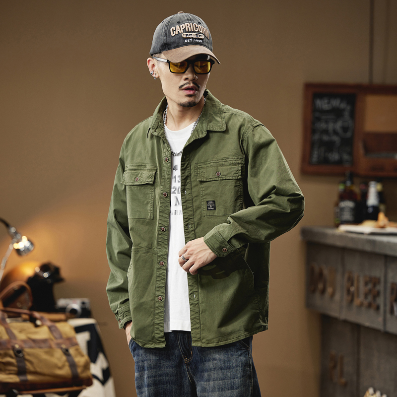 Cargo Shirt For Men Long Sleev - Quality Winter Clothing Brand ulasan dan harga