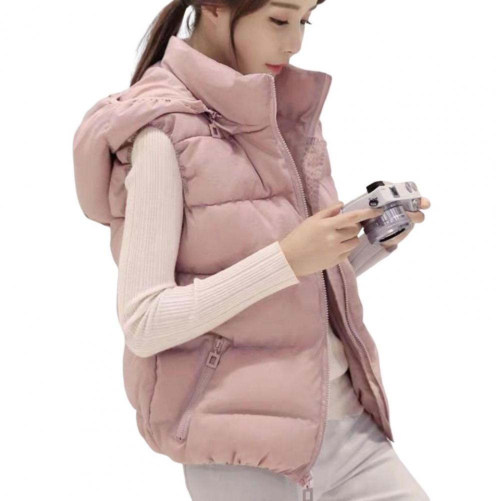 Women Sleeveless Pocket Hooded - Down Vest Ultralight ulasan dan harga