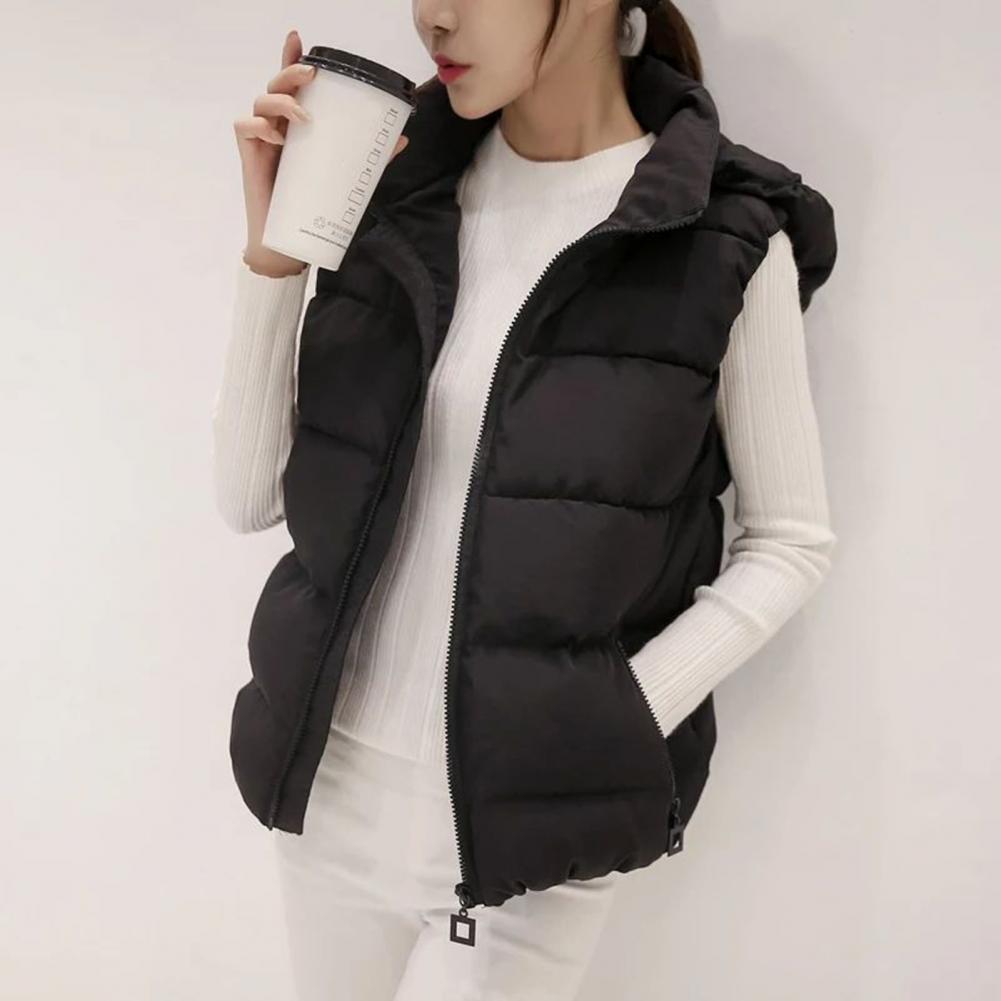 Women Sleeveless Pocket Hooded - Down Vest Ultralight ulasan dan harga
