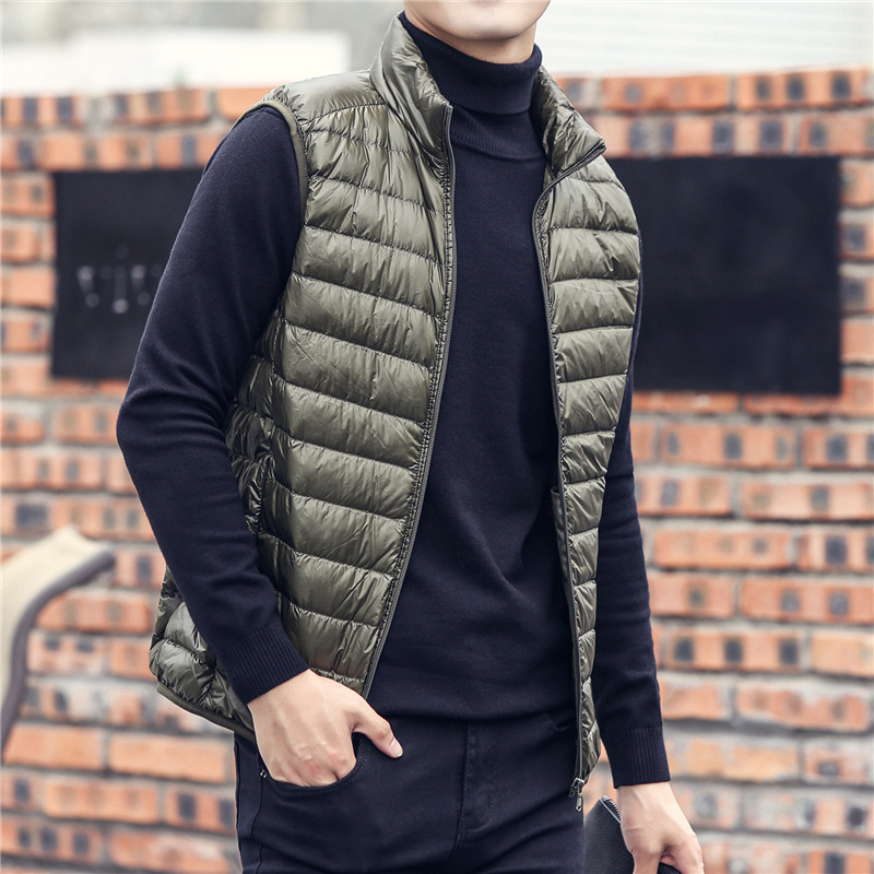 Men's Sleeveless Puffer Jacket - Down Vest Ultralight ulasan dan harga