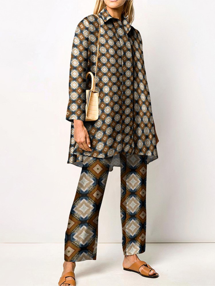 Autumn New Loose Vintage Print - Winter Clothing Vintage ulasan dan harga