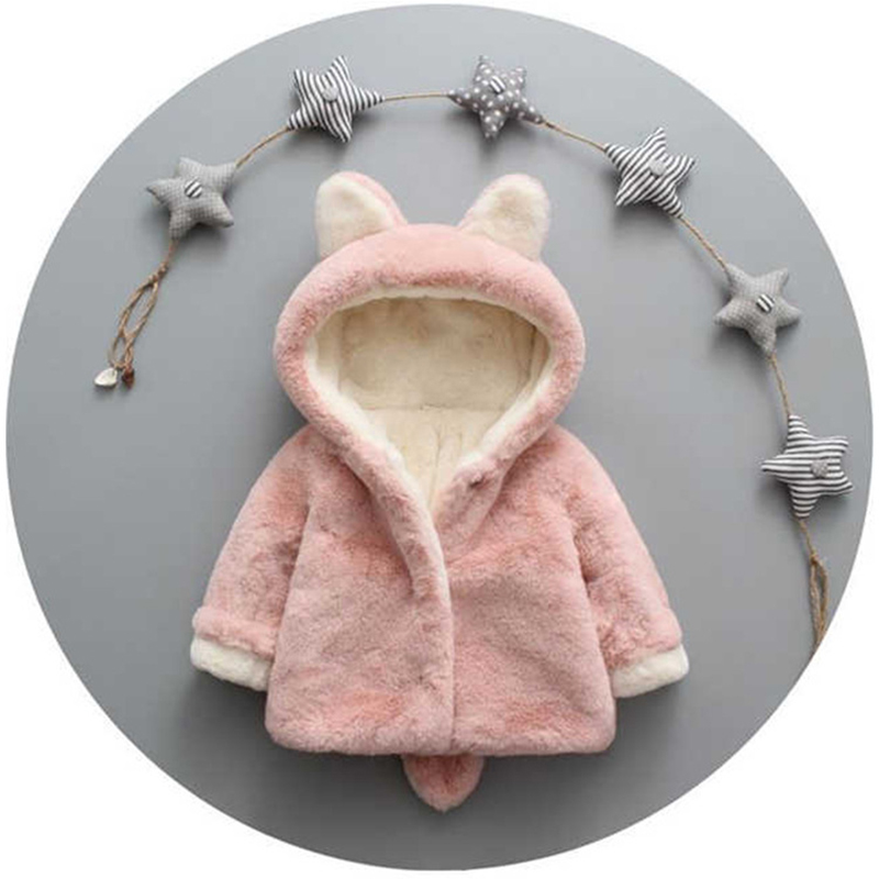 1 2 3 4 Years Plush Baby Jacke - Winter Clothing Baby ulasan dan harga