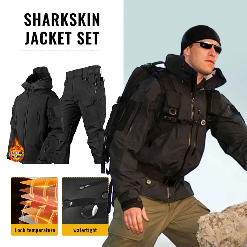 Men Thicken Soft Shell Winter  - Winter Clothing Work ulasan dan harga