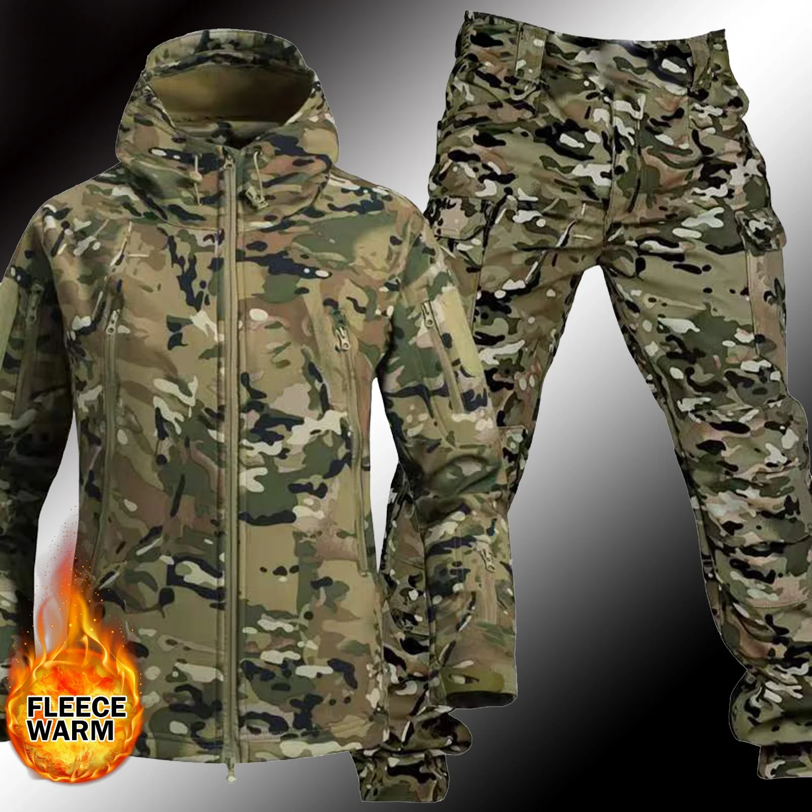 Men Thicken Soft Shell Winter  - Winter Clothing Work ulasan dan harga