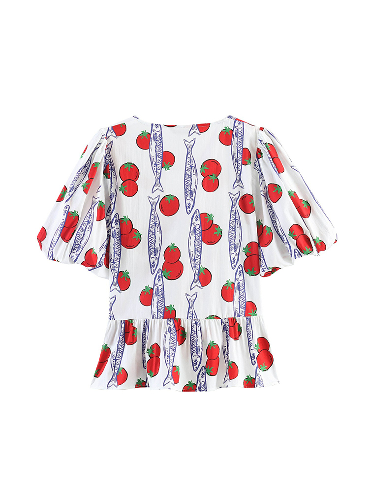 Women Fashion Printed Bow Lace - Winter Clothing Vintage ulasan dan harga