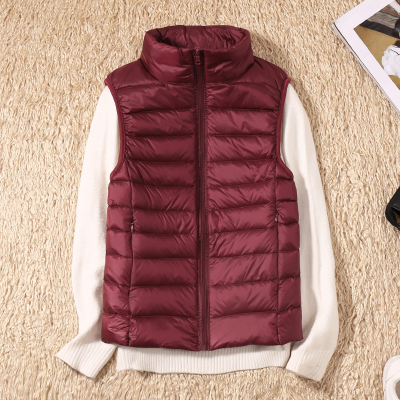 New Women Sleeveless Women's U - Down Vest Ultralight ulasan dan harga