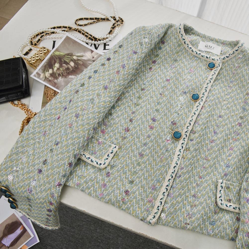 Women Elegant Tweed Luxury Sui - Winter Clothing Vintage ulasan dan harga
