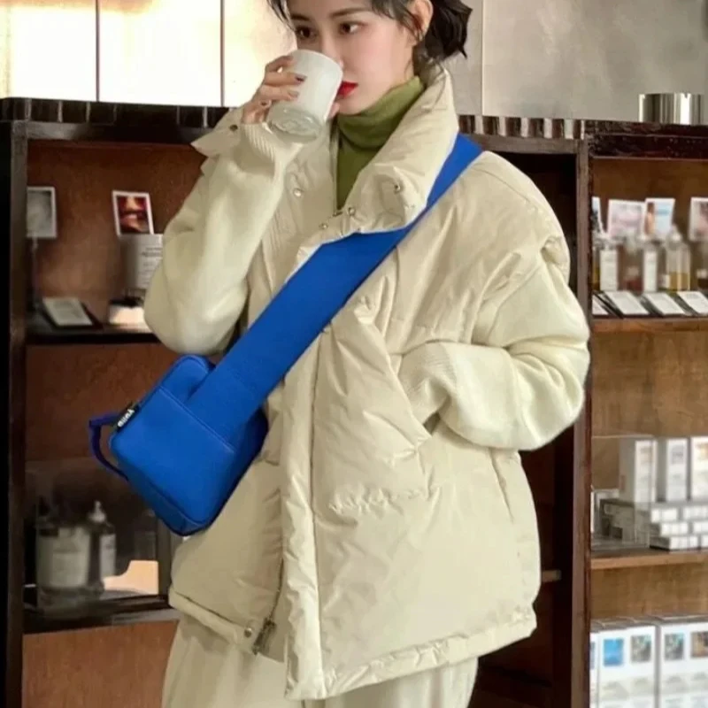 Solid Color Zipper Women's Ves - Winter Clothing Work ulasan dan harga