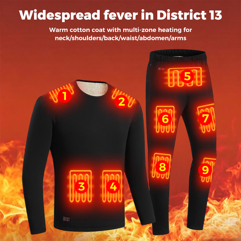 Unisex 18 Zone Heated Underwea - Winter Clothing Work ulasan dan harga