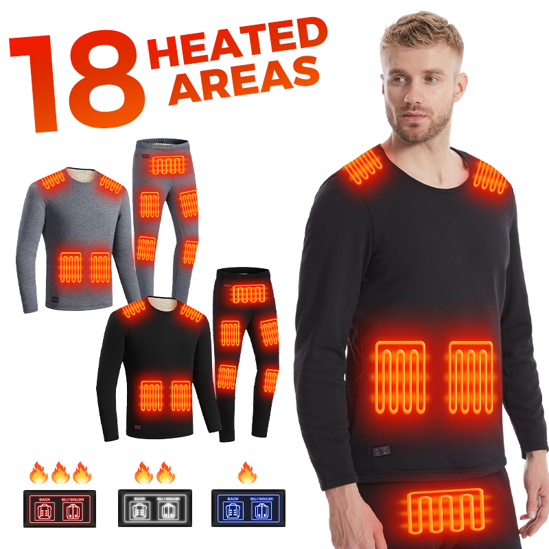 Unisex 18 Zone Heated Underwea - Winter Clothing Work ulasan dan harga