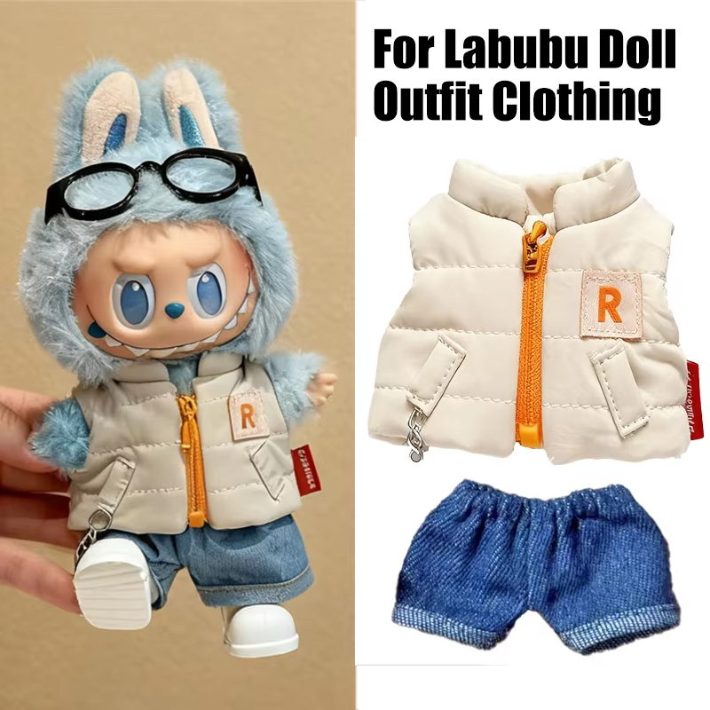 For 15 17cm Labubu Doll Solid  - Winter Clothing Baby ulasan dan harga