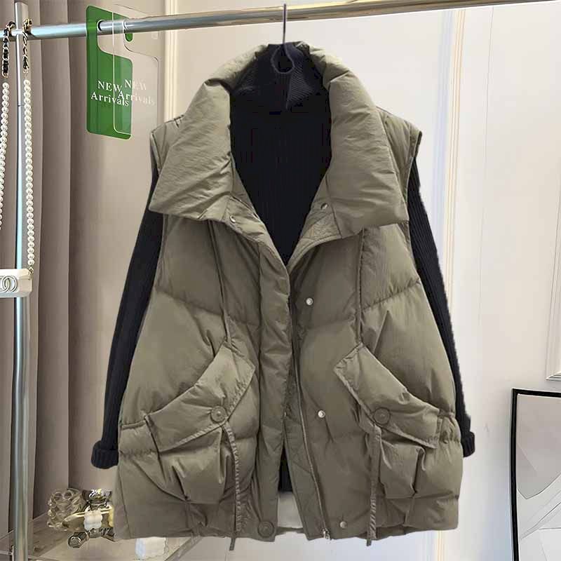 Korean Fashion Silk Floss Vest - Down Vest Ultralight ulasan dan harga