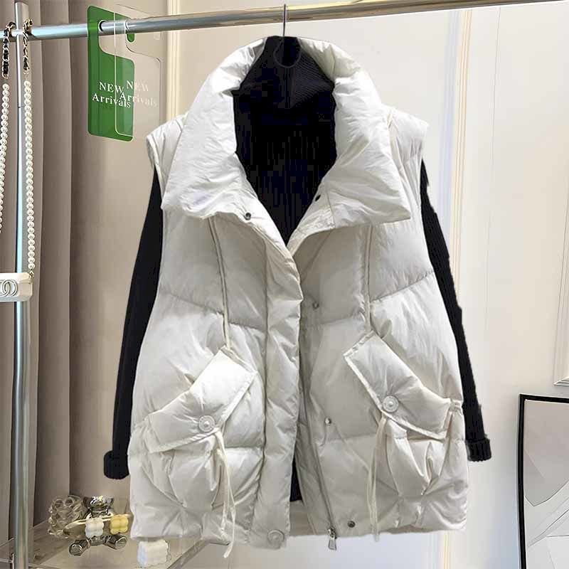 Korean Fashion Silk Floss Vest - Down Vest Ultralight ulasan dan harga