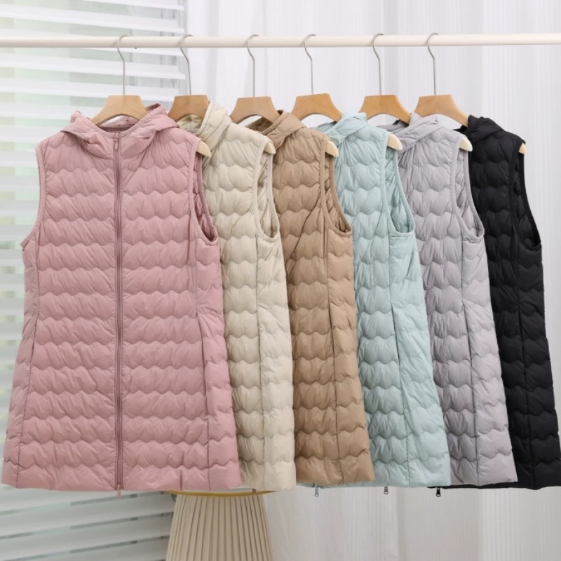 Autumn Winter Sleeveless Hoode - Down Vest Ultralight ulasan dan harga